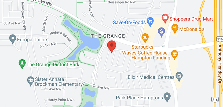 map of 5912 204 ST NW